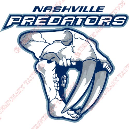 Nashville Predators Customize Temporary Tattoos Stickers NO.221